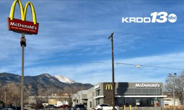 The McDonald's located at 390 S 8th St. Colorado Springs, CO.