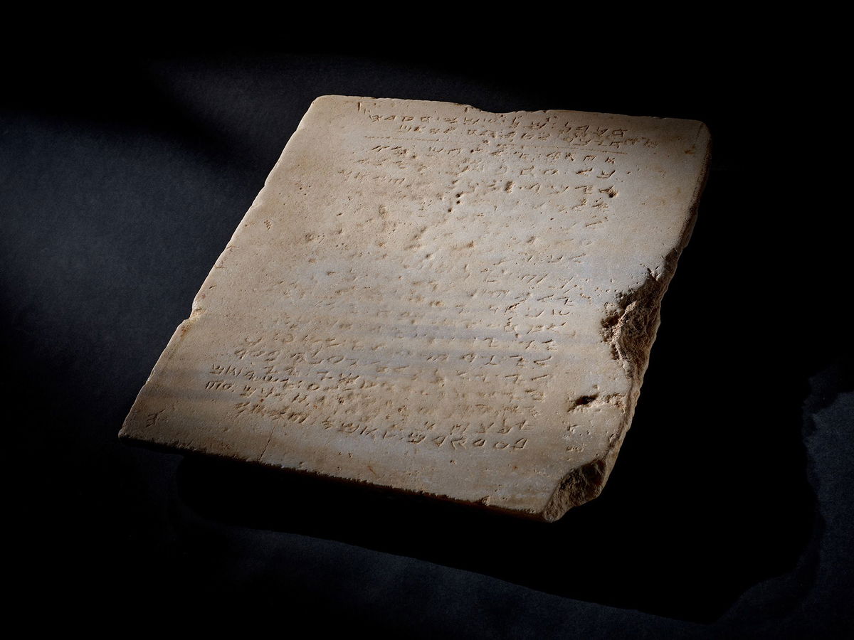 <i>Courtesy Sotheby's via CNN Newsource</i><br/>The oldest inscribed stone tablet of the Ten Commandments could fetch up to $2 million at auction in December.