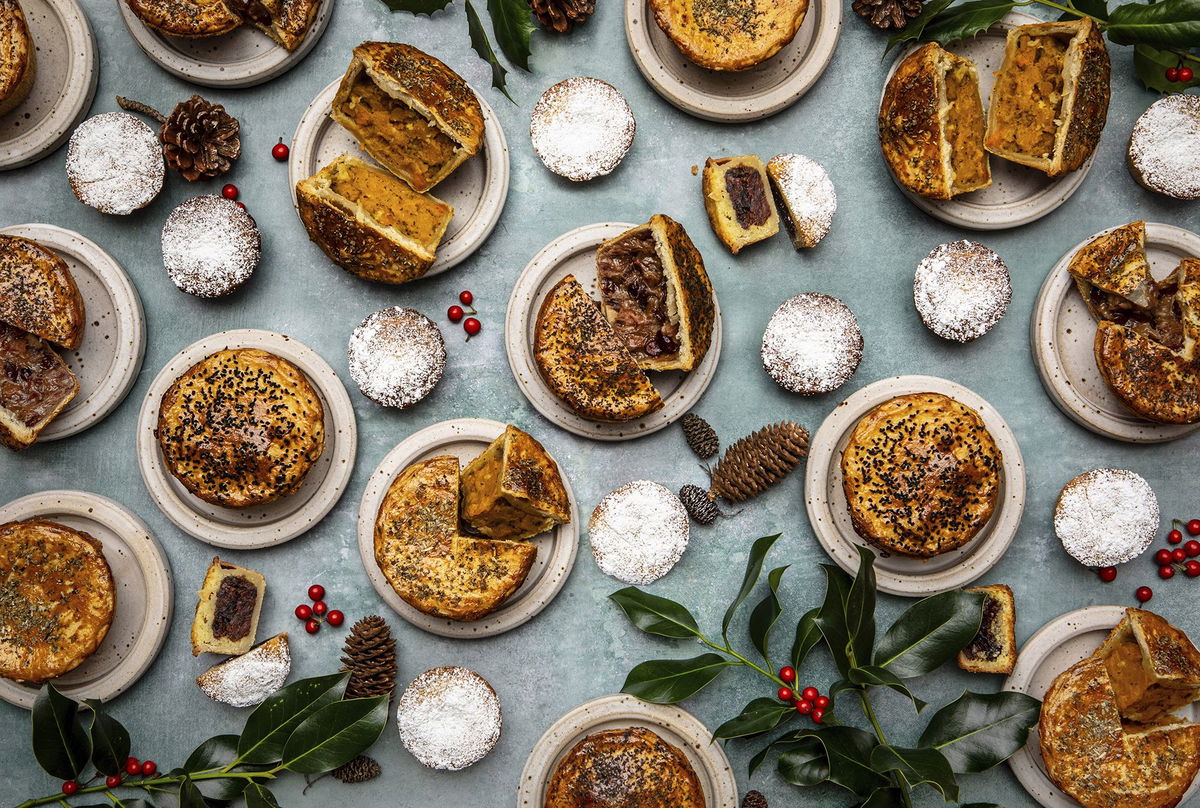 <i>Tommy Banks/AP via CNN Newsource</i><br/>A selection of Tommy Banks' pies is pictured. Thieves in northern England might have bitten off more than they can chew after stealing a van carrying 2