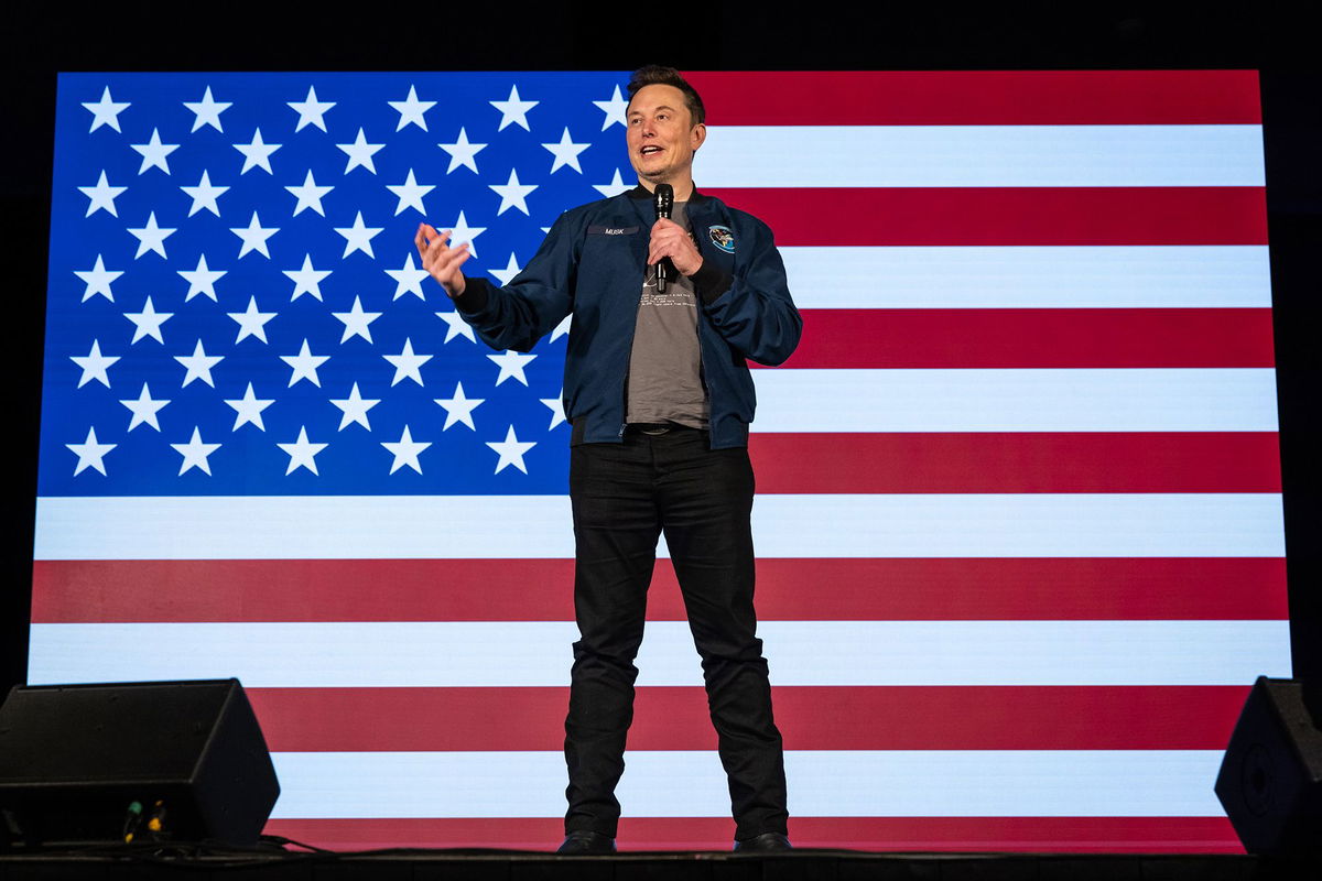 <i>Carlos Barria/Reuters via CNN Newsource</i><br/>Elon Musk attends the America First Policy Institute gala at Mar-A-Lago in Palm Beach