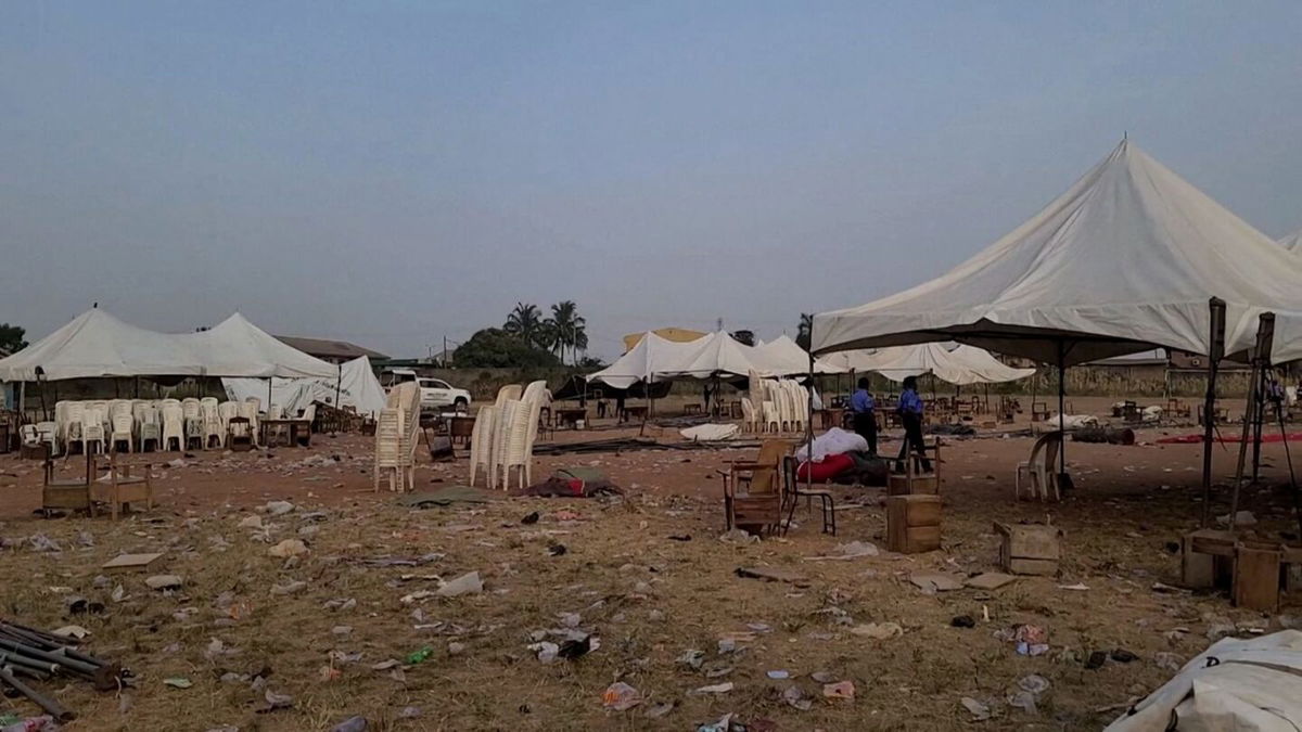 <i>TVC NEWS/Reuters via CNN Newsource</i><br/>A crowd crush at a funfair in the southwestern Nigerian city of Ibadan caused multiple deaths on December 18