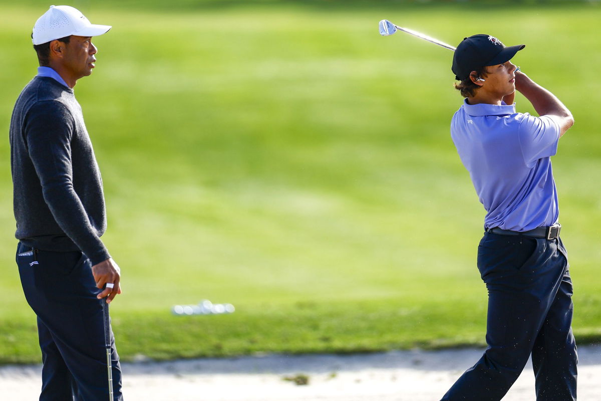 <i>Mike Ehrmann/Getty Images via CNN Newsource</i><br />Woods is competing in his first tournament since undergoing back surgery in September.