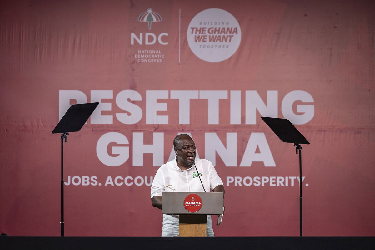 <i>Olympia de Maismont/AFP/Getty Images via CNN Newsource</i><br />Ghana's incoming president