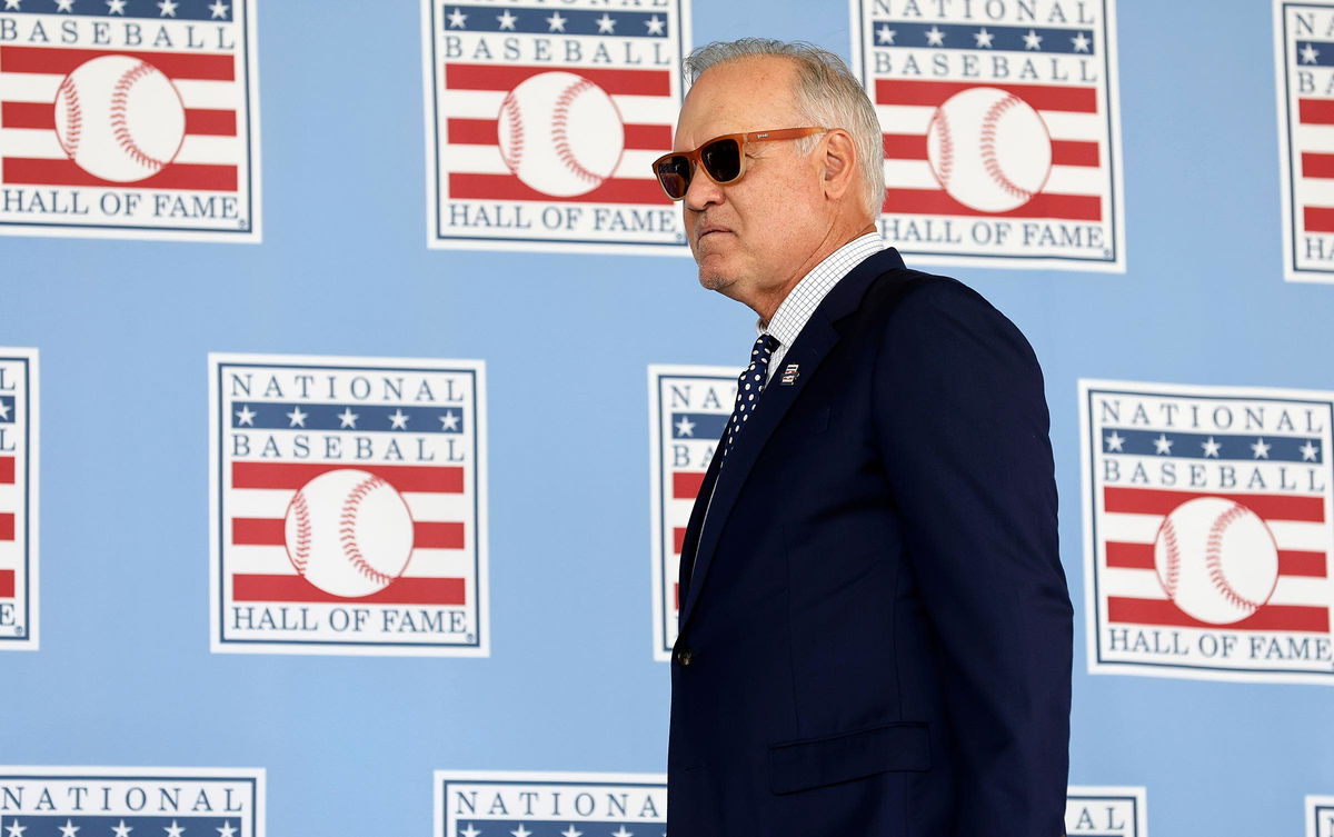 <i>Jim McIsaac/Getty Images/File via CNN Newsource</i><br/>Ryne Sandberg at the Baseball Hall of Fame induction ceremony in July 2023.