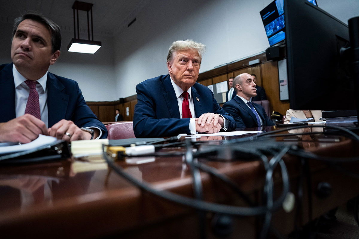 <i>Jabin Botsford/Pool/Getty Images via CNN Newsource</i><br/>The New York attorney general and the Manhattan district attorney both said on December 10 that they will not dismiss their historic cases against Donald Trump. Trump is seen here on April 15.