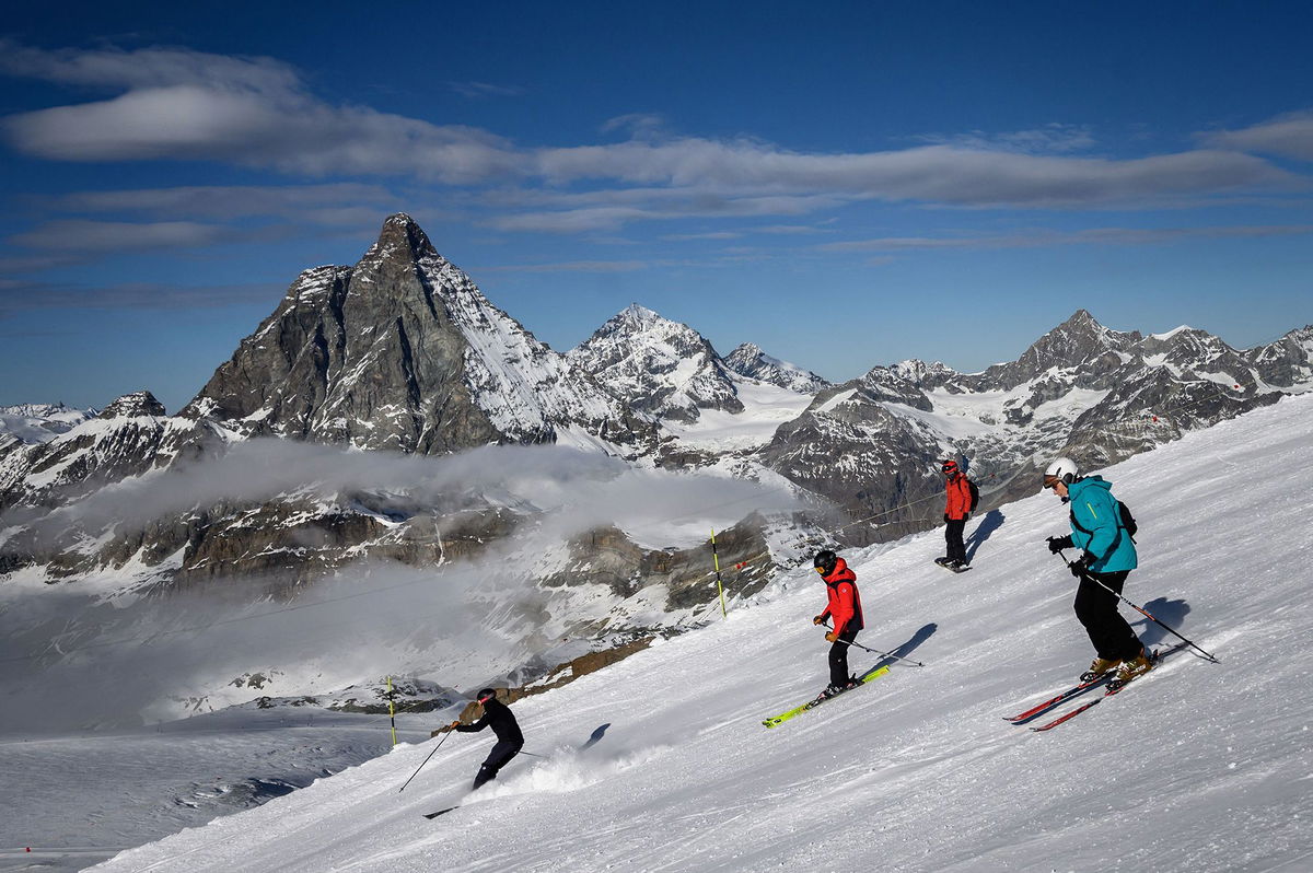 <i>Isa Harsin/Sipa USA via CNN Newsource</i><br/>The Austrian ski destination of Ischlg is connected to Samnaun in Switzerland by ski lifts and runs.