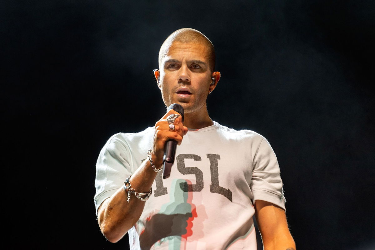 <i>Roberto Ricciuti/Redferns/Getty Images via CNN Newsource</i><br/>Max George of The Wanted is seen performing on stage in 2022 in Scotland. George is opening up about a health issue that he says will keep him in the hospital through the holidays.