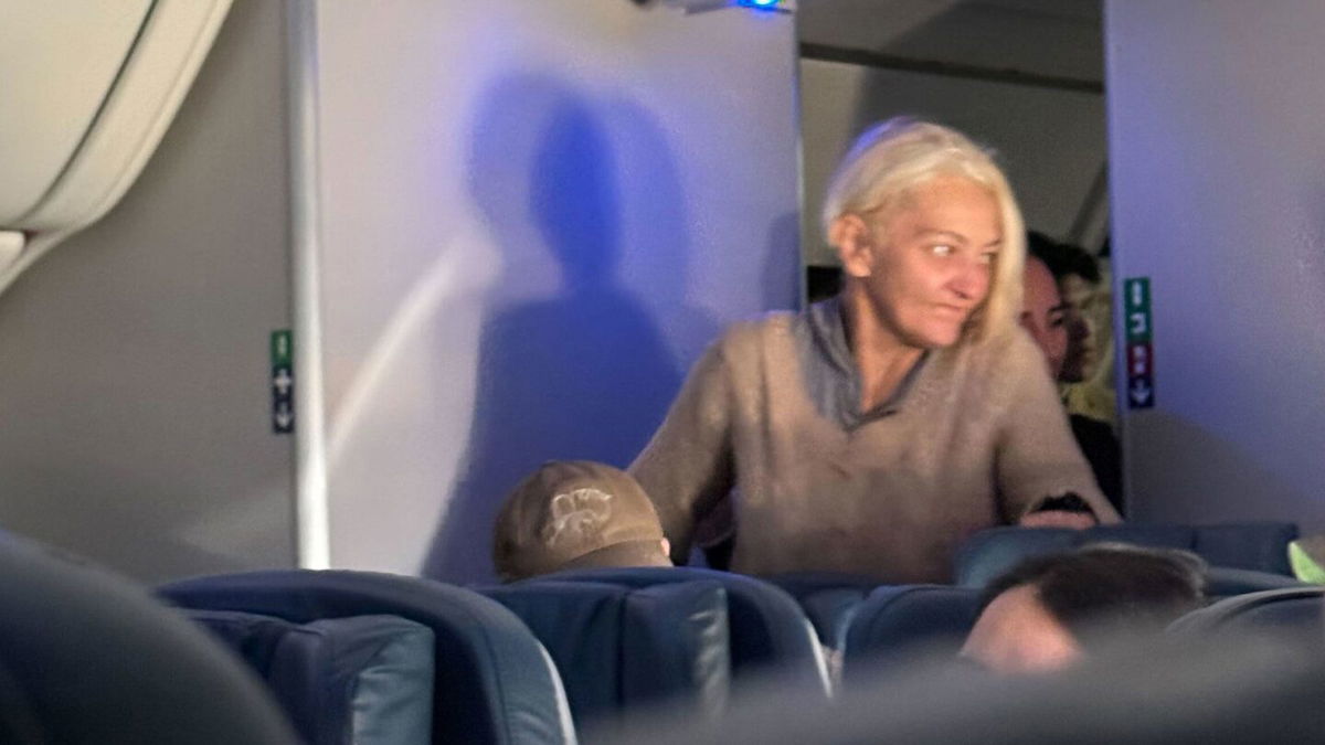 <i>Saskya Vandoorne/CNN via CNN Newsource</i><br/>Svetlana Dali is seen aboard a return flight from Paris to New York.