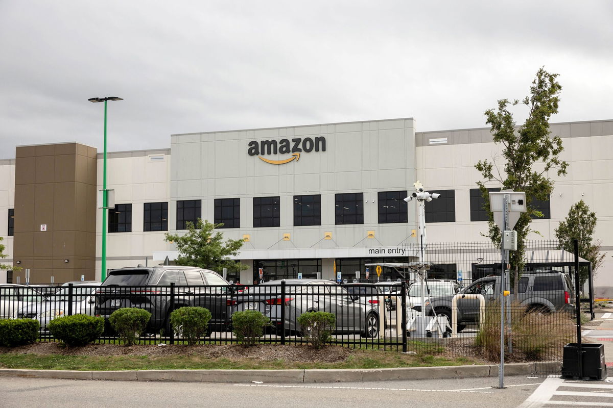 <i>Yuki Iwamura/Bloomberg/Getty Images via CNN Newsource</i><br/>An Amazon warehouse in the Staten Island