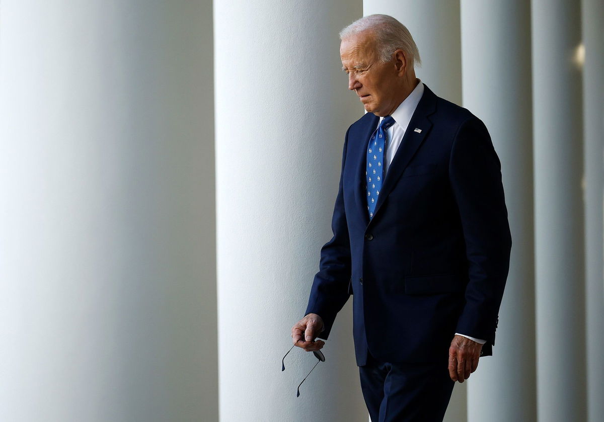 <i>Kevin Dietsch/Getty Images via CNN Newsource</i><br/>President Joe Biden seen in Washington