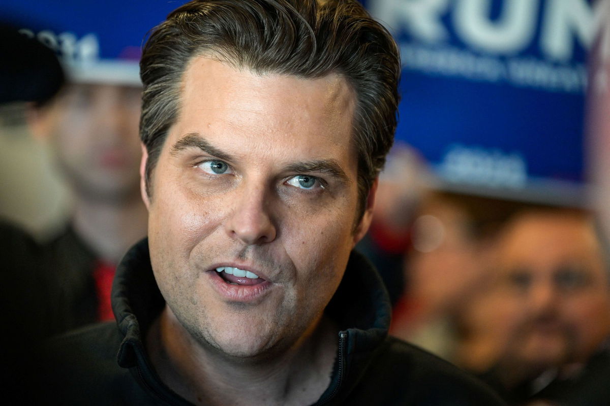 <i>Faith Ninivaggi/Reuters via CNN Newsource</i><br/>Former Rep. Matt Gaetz