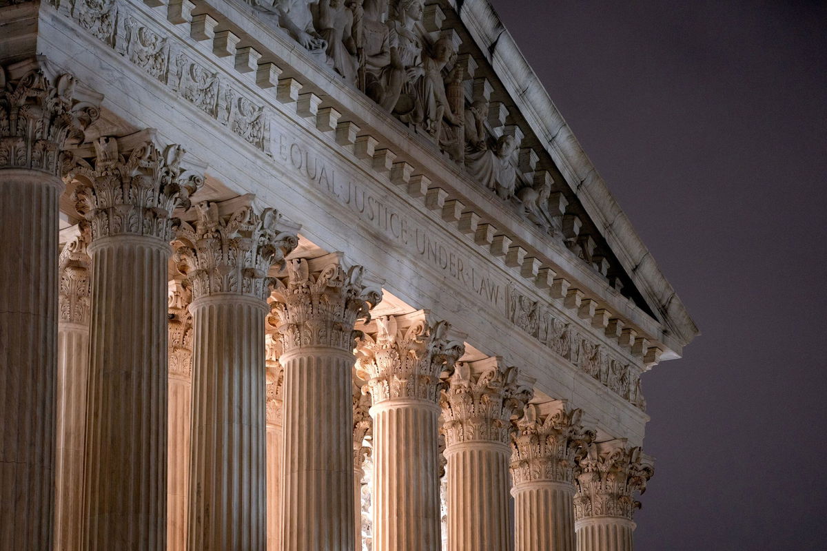 <i>Stefani Reynolds/Bloomberg/Getty Images via CNN Newsource</i><br/>The US Supreme Court in Washington