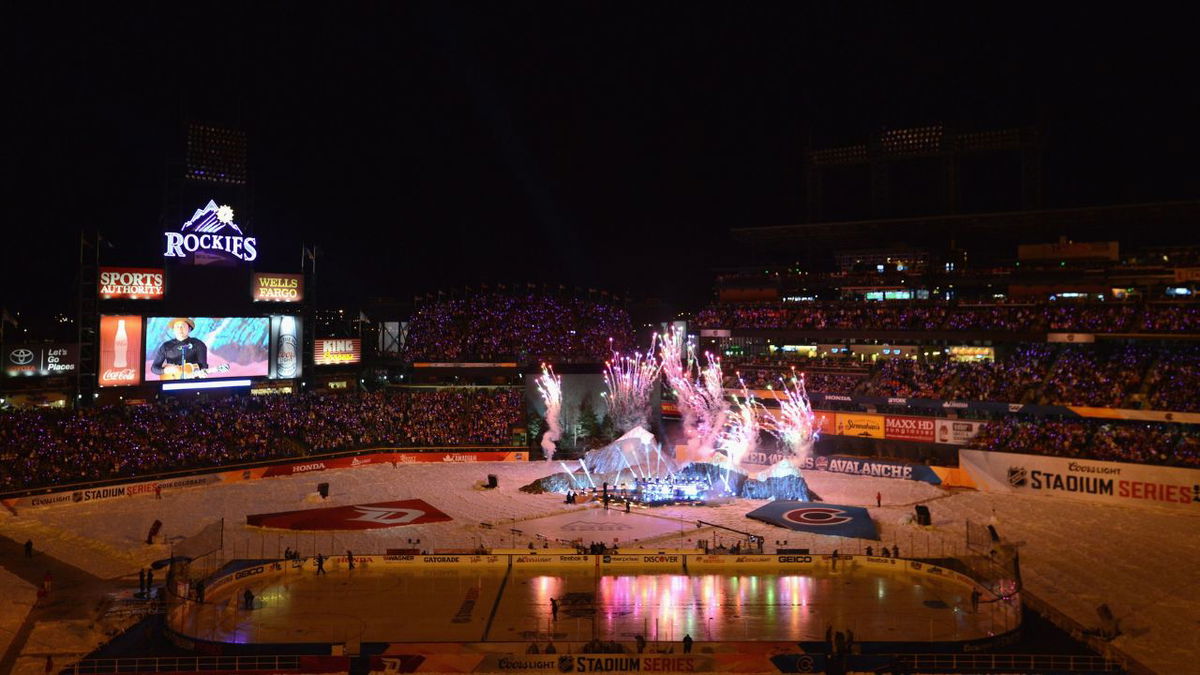 Coors Field hosted the warmest-ever NHL outdoor game in 2016.
