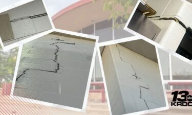 Pictures of the structural concerns at Jenkins Middle School