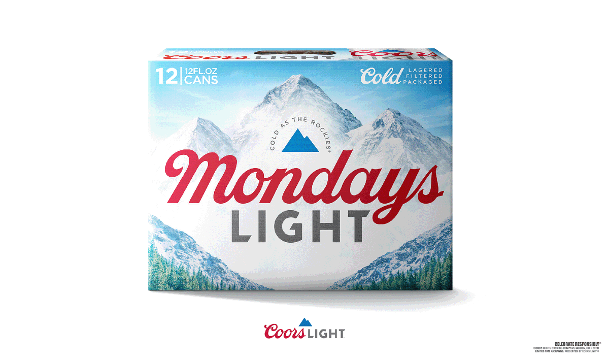 <i>Courtesy Coors Light via CNN Newsource</i><br/>A case of the “Mondays Light.