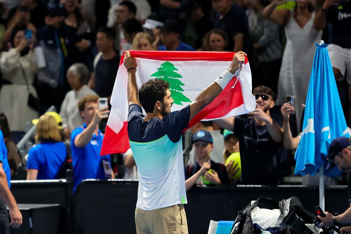 <i>Asanka Brendon Ratnayake/AP via CNN Newsource</i><br/>Hady Habib made history for his country at the Australian Open.