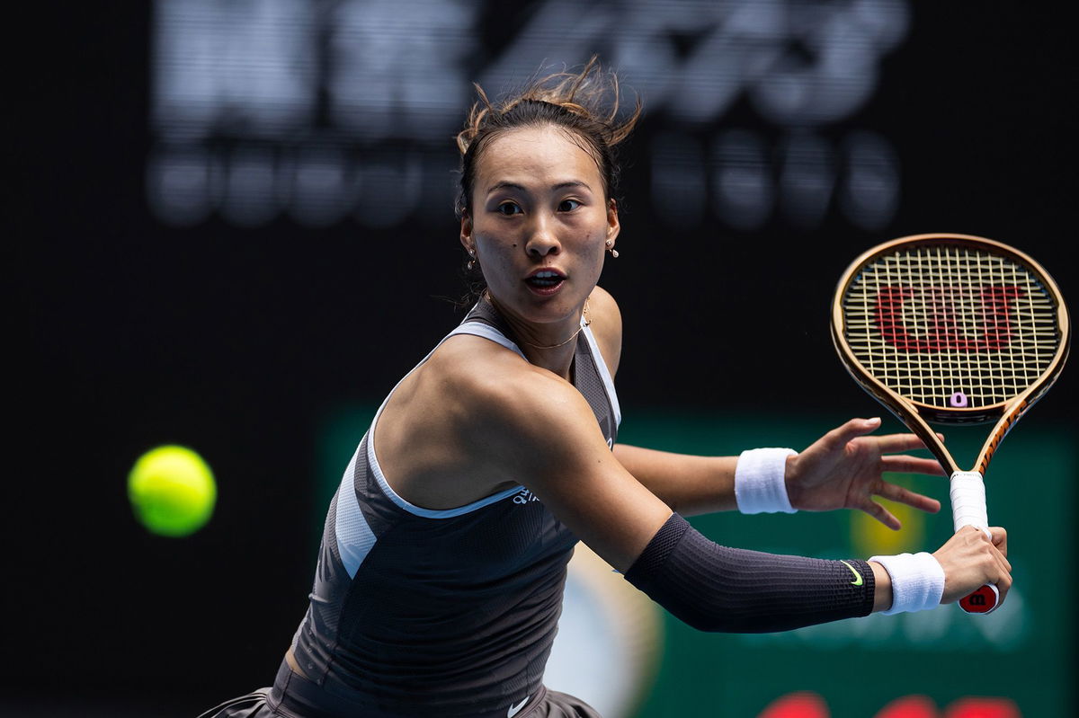 <i>Mike Frey/USA TODAY Sports/Reuters via CNN Newsource</i><br/>Zheng Qinwen is the highest seed to be eliminated so far.