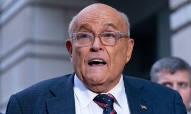 Rudy Giuliani speaks after leaving federal court in Washington