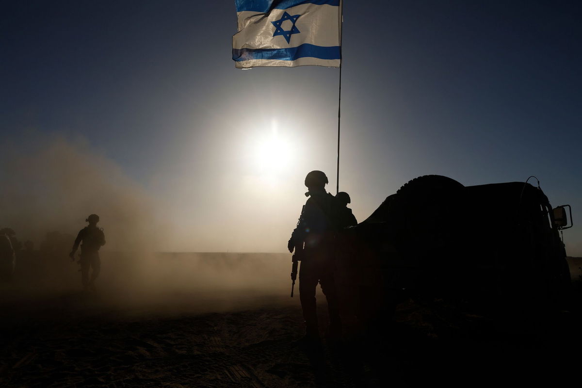 <i>Amir Levy/Getty Images via CNN Newsource</i><br/>Israeli soldiers in Golan Heights near the border with Syria on December 9.