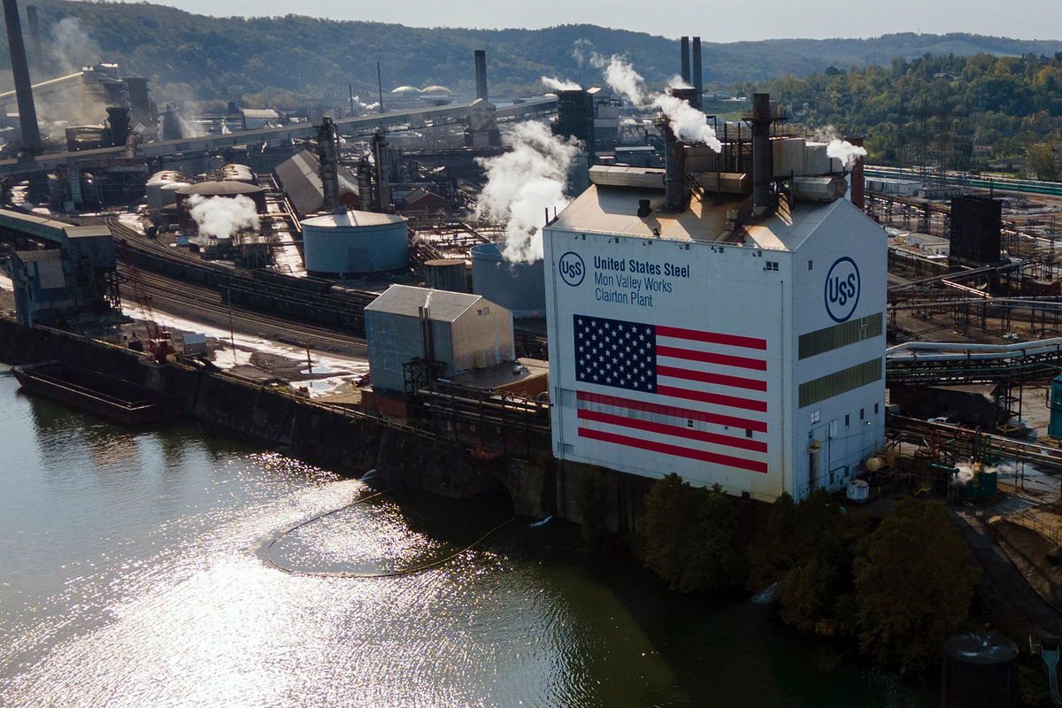 <i>Ted Shaffrey/AP via CNN Newsource</i><br/>The United States Steel Mon Valley Works Clairton Plant is pictured in Clairton