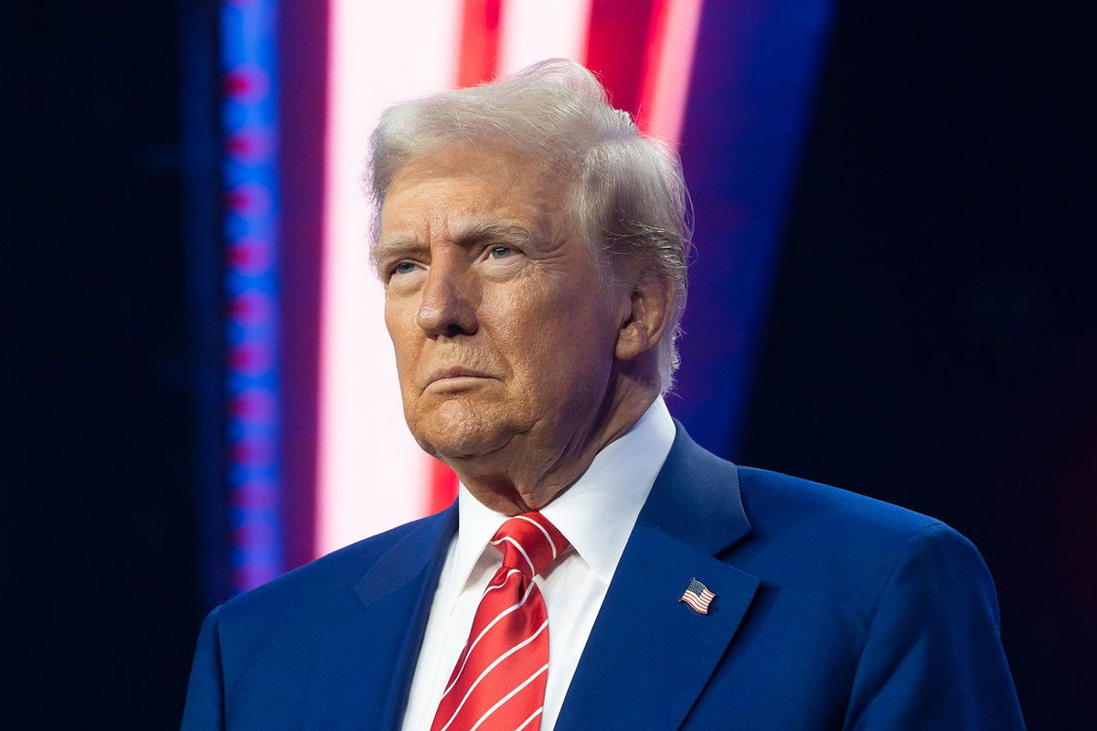 <i>Rebecca Noble/Getty Images/File via CNN Newsource</i><br/>President-elect Donald Trump looks on during Turning Point USA's AmericaFest at the Phoenix Convention Center on December 22 in Phoenix