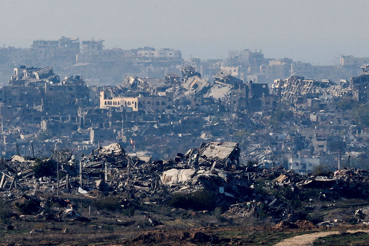 <i>Kai Pfaffenbach/Reuters via CNN Newsource</i><br/>Buildings lie in ruin in the Gaza Strip