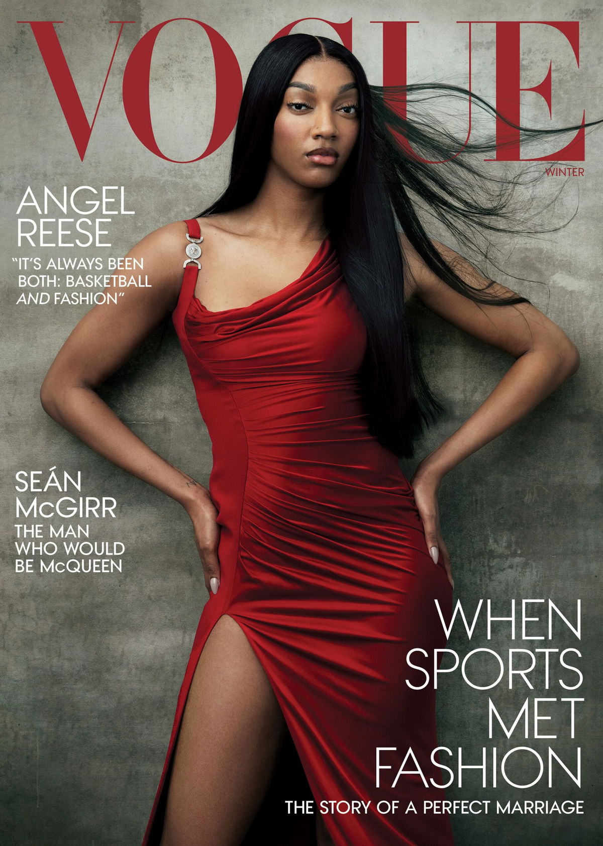 <i>Norman Jean Roy/Vogue via CNN Newsource</i><br/>Angel Reese for Vogue.