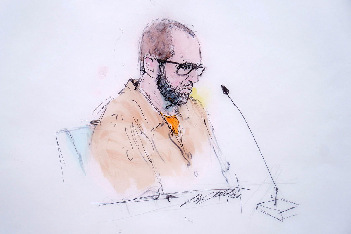 <i>William T. Robles/AP via CNN Newsource</i><br/>In this courtroom sketch Defendant Alexander Smirnov speaks in Federal court in Los Angeles on February 26