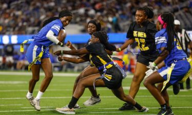 Players compete at last year's Flag Football Championships in Canton