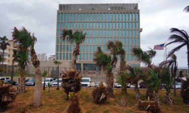 A view of the US embassy in Havana