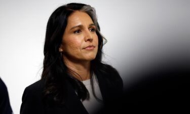 Tulsi Gabbard arrives for a meeting at the Hart Senate Office Building on December 10