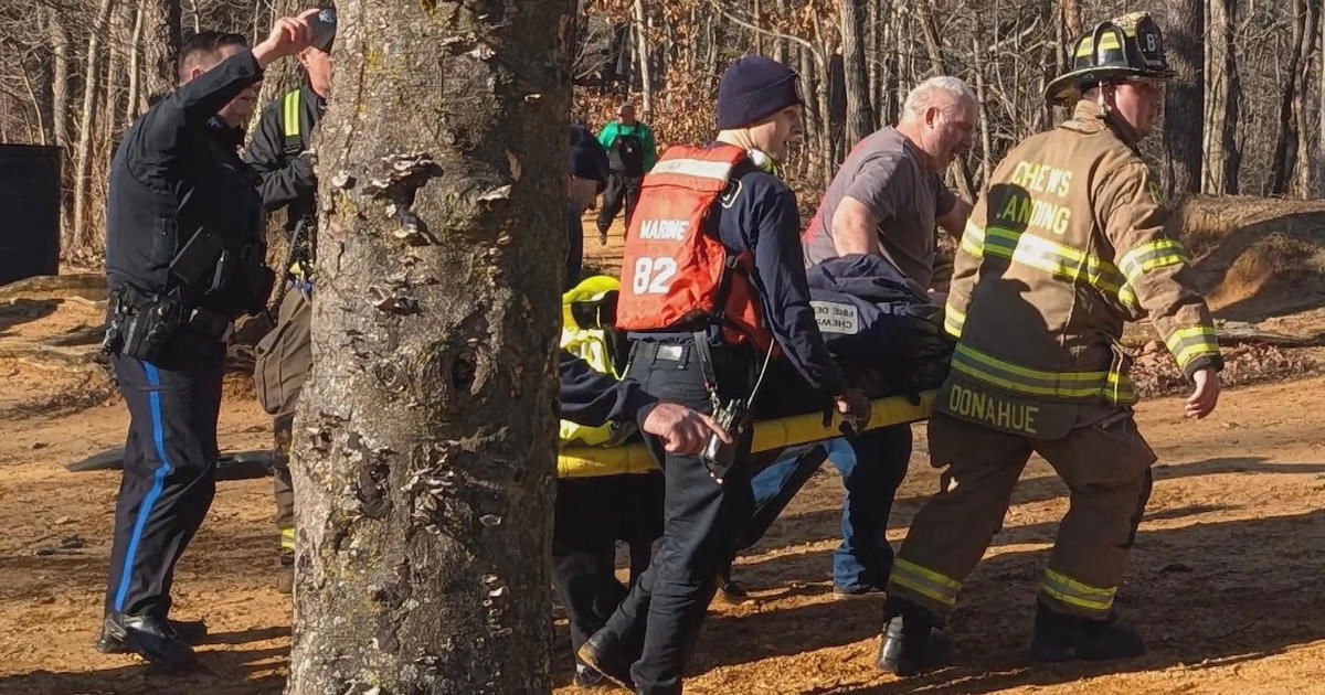 <i>Gloucester Township Police/KYW via CNN Newsource</i><br/>Harrowing body camera video captured the moment first responders raced to rescue a woman and her two dogs from the icy waters of Timber Creek in Blackwood