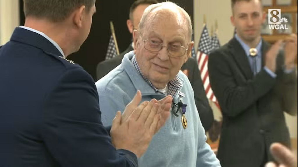 <i>WGAL via CNN Newsource</i><br/>A York County man received a long overdue honor.