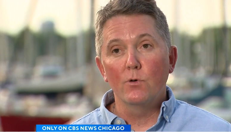 <i>WBBM via CNN Newsource</i><br/>Kevin Foote and his friends were heading back to Belmont Harbor on a boat on Father's Day