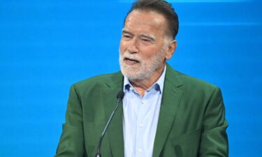 Arnold Schwarzenegger is pictured on June 3 during a speech in Austria.