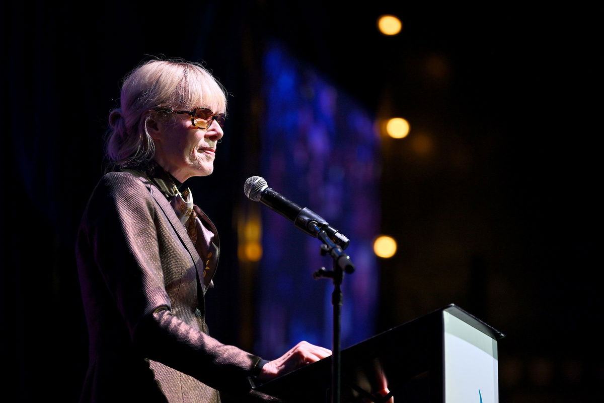 <i>Roy Rochlin/Getty Images/File via CNN Newsource</i><br/>E. Jean Carroll speaks onstage during the 2024 Make Equality Reality Gala at Sony Hall on October 8
