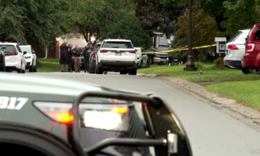 Police respond to a shooting in the Minneapolis suburb of Champlin on Saturday
