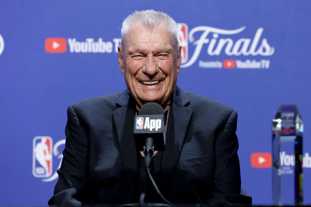 <i>Kyle Terada/Imagn Images/Reuters via CNN Newsource</i><br/>The shoes worn by Don Nelson during Game 2 of this year's NBA Finals.