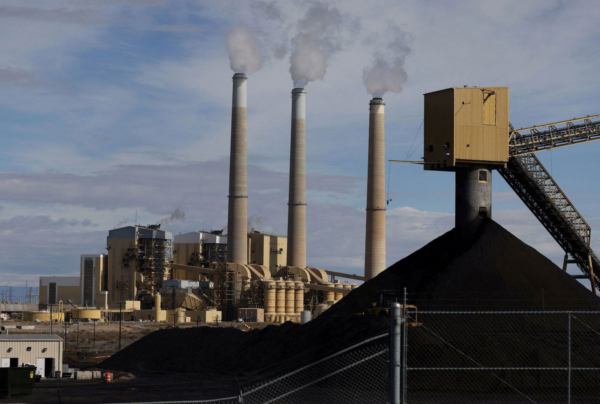 <i>Jim Urquhart/Reuters via CNN Newsource</i><br/>Fumes rise from the coal-fired Hunter Power Plant in Castle Dale