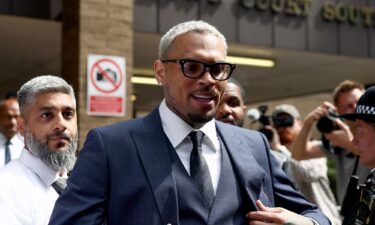 US singer Chris Brown
