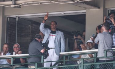 Sammy Sosa hits a home run at Wrigley Field against the St. Louis Cardinals in 1999.