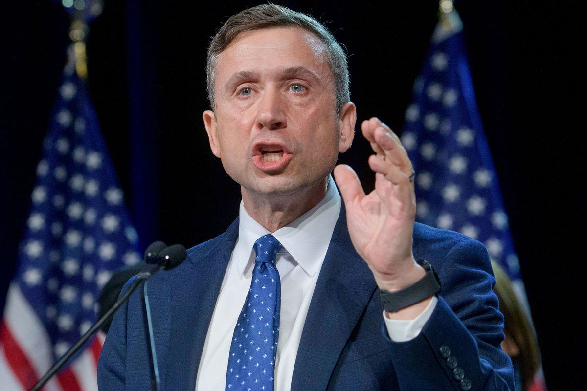 <i>Rod Lamkey/AP/File via CNN Newsource</i><br />Democratic National Committee chairman Ken Martin speaks after winning the vote at the Democratic National Committee winter meeting at the Gaylord National Resort and Convention Center in National Harbor