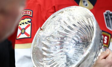 The Stanley Cup sustained a crack and a dent in the Florida Panthers' title celebrations.
