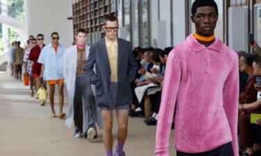 Models walk Gucci's spring-summer 2025 runway show at Milan Fashion Week Men's in June 2024.