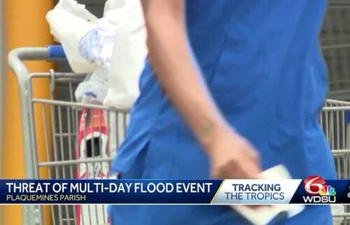 Officials warn that people in Plaquemines Parish could get about 8 inches of rain between now and Sunday.