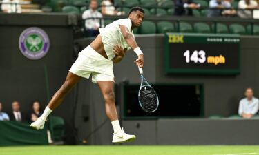 Giovanni Mpetshi Perricard produced the biggest serve in Wimbledon history this year.