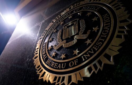 The seal of the Federal Bureau of Investigation (FBI) on the J. Edgar Hoover Federal Bureau of Investigation (FBI) building in Washington