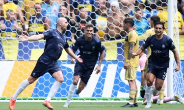 Gray scoring Auckland City's sole goal of the tournament.