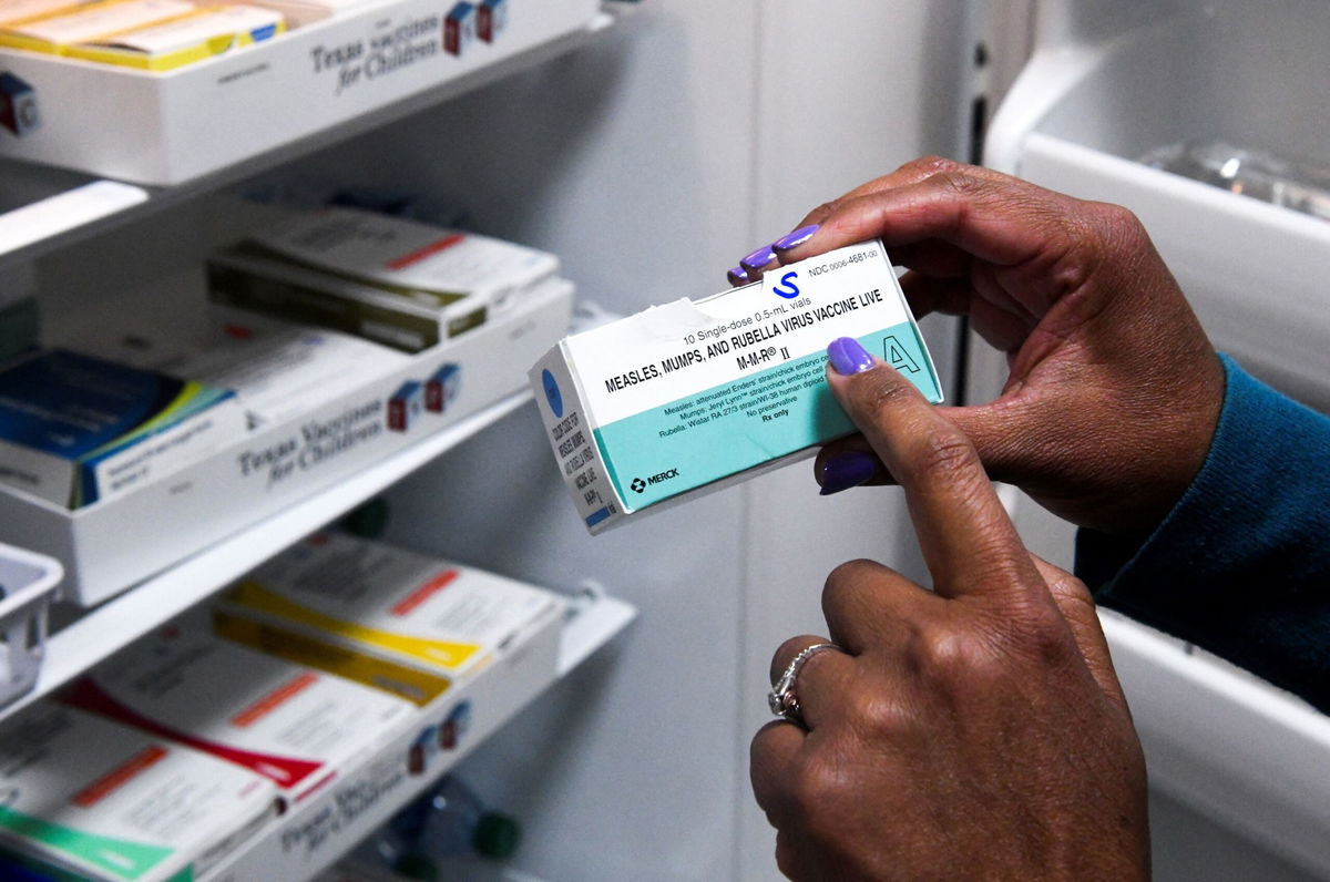 <i>Annie Rice/Reuters via CNN Newsource</i><br/>Childhood vaccination rates have been falling in the US