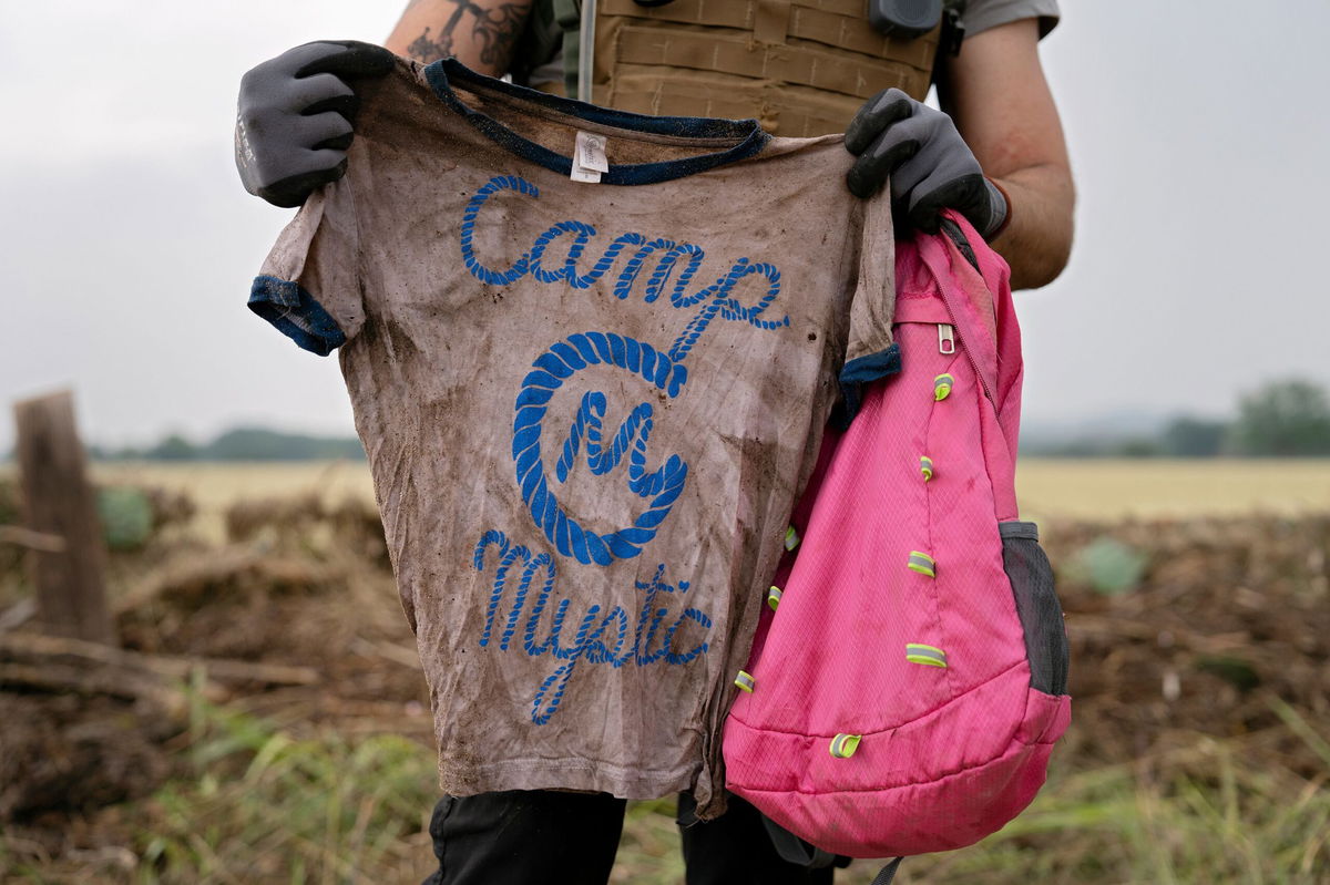 <i>Ronaldo Schemidt/AFP/Getty Images via CNN Newsource</i><br />A damaged building is seen at Camp Mystic in Hunt